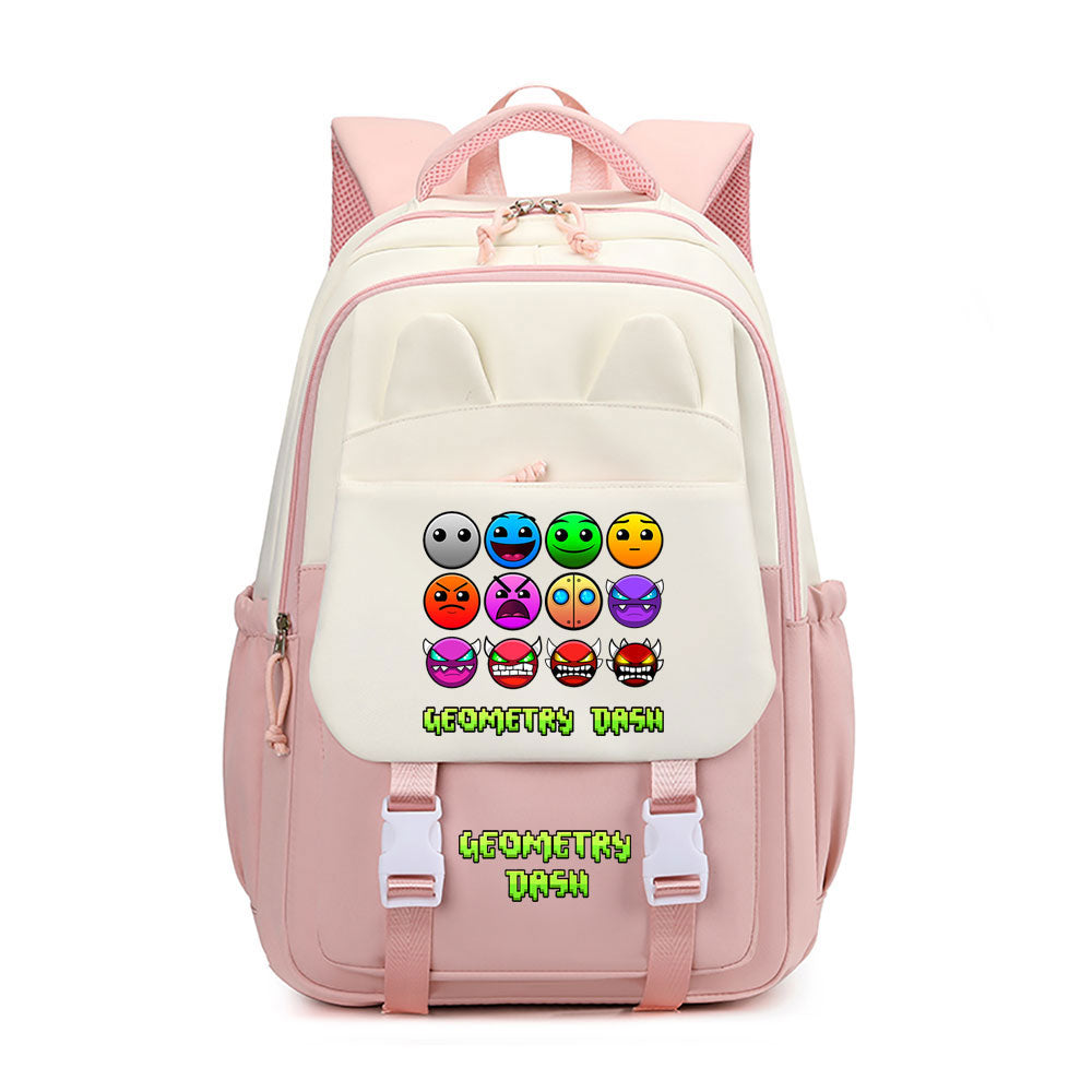 Geometry Dash Waterproof Backpacks Kids School Bags Teenagers Backpack