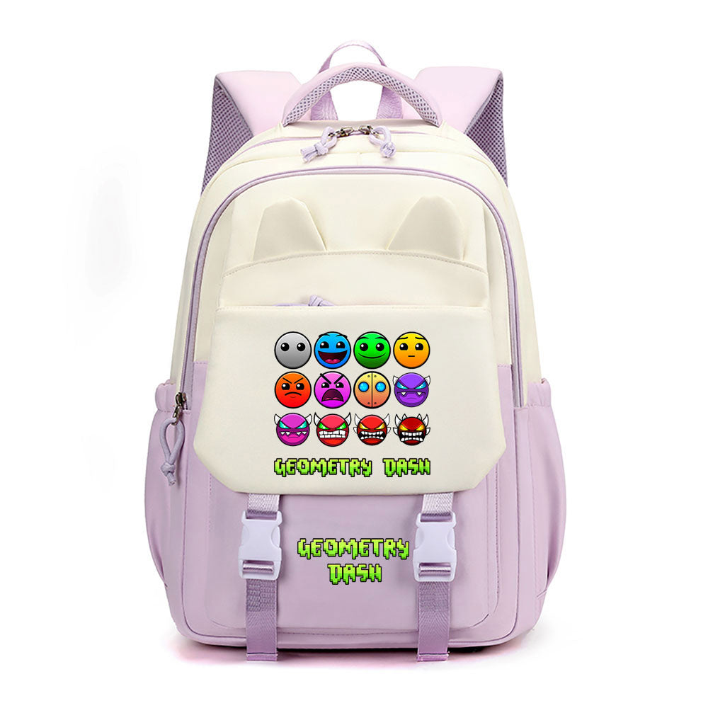 Geometry Dash Waterproof Backpacks Kids School Bags Teenagers Backpack