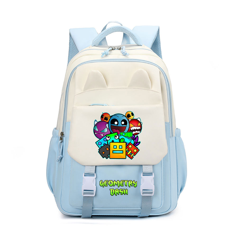 Geometry Dash Waterproof Backpacks Kids School Bags Teenagers Backpack