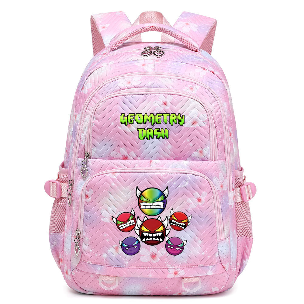 Geometry Dash Waterproof Backpacks Kids School Bags Teenagers Backpack