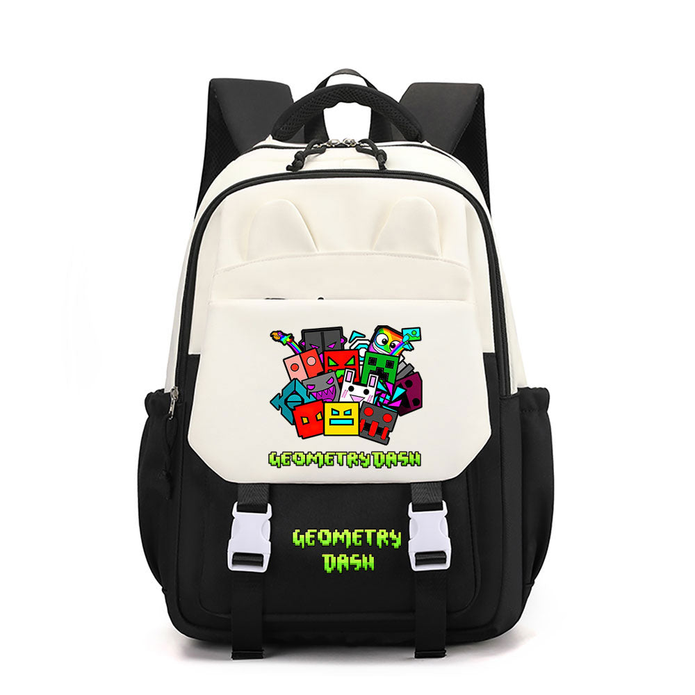 Geometry Dash Waterproof Backpacks Kids School Bags Teenagers Backpack