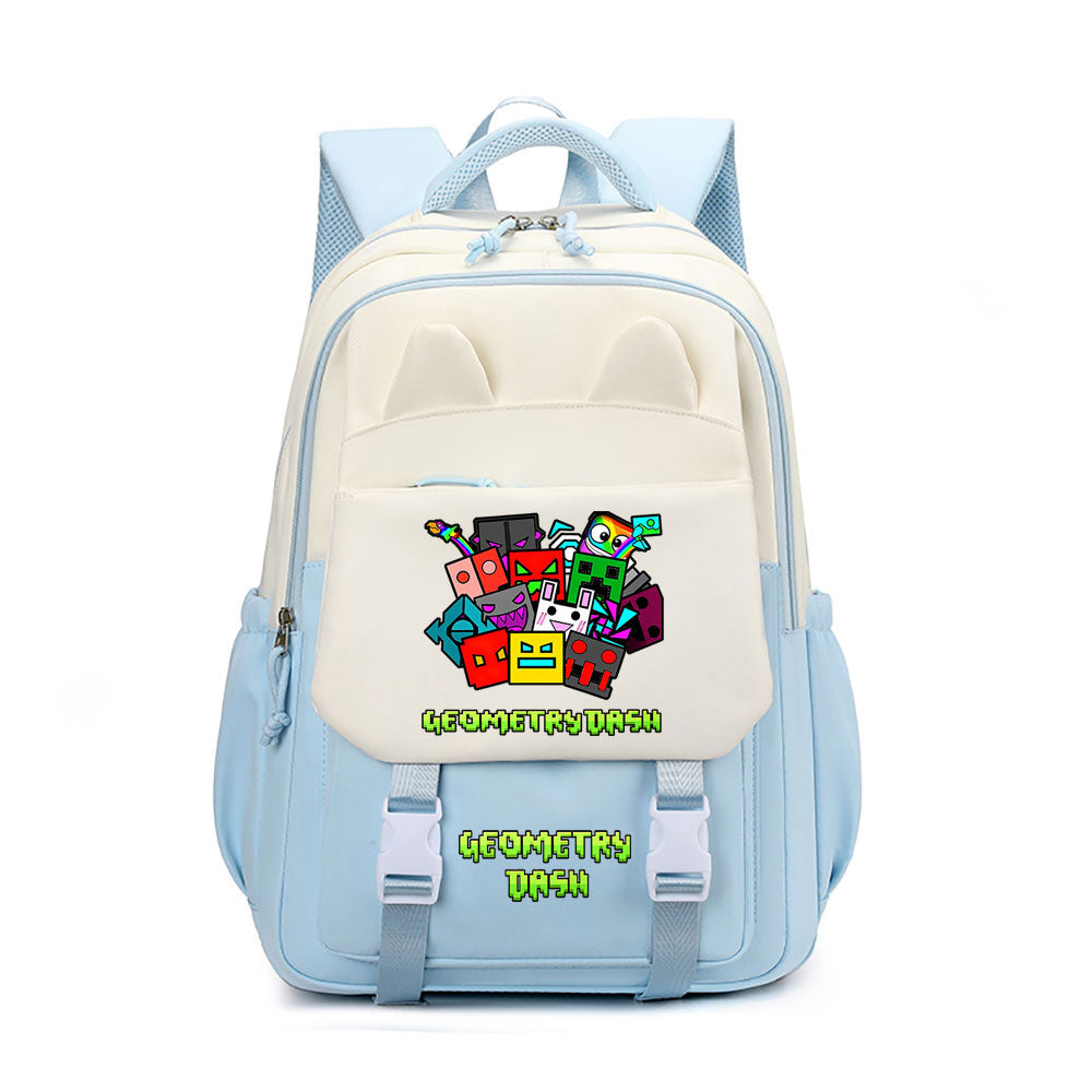 Geometry Dash Waterproof Backpacks Kids School Bags Teenagers Backpack