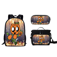 Gourdy Schoolbag Backpack Lunch Bag Pencil Case 3pcs Set Gift for Kids Students