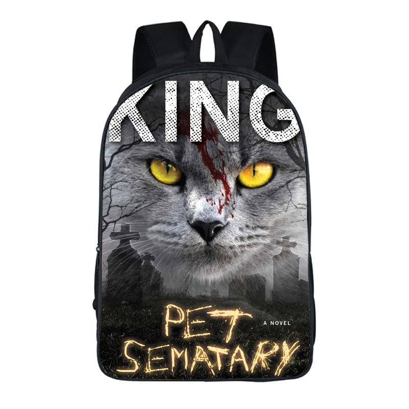 Horror Movie Pennywise IT Pet Sematary Stephen King Clown Backpack School Sports Bag