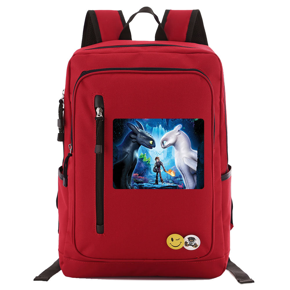 How to Train Your Dragon Canvas Travel Backpack School Bag Water Proof