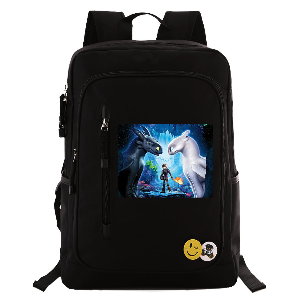How to Train Your Dragon Canvas Travel Backpack School Bag Water Proof