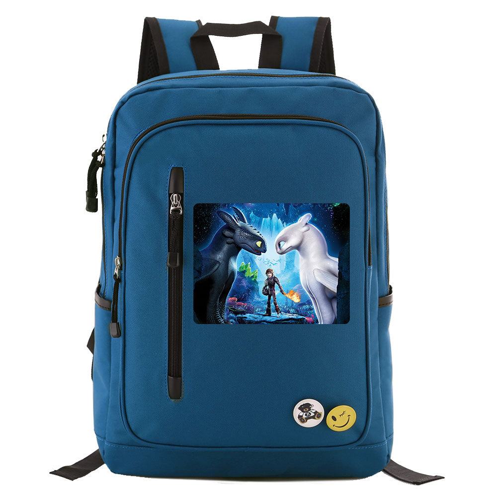 How to Train Your Dragon Canvas Travel Backpack School Bag Water Proof