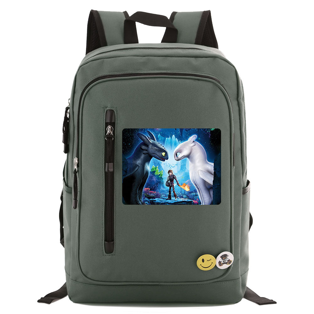How to Train Your Dragon Canvas Travel Backpack School Bag Water Proof