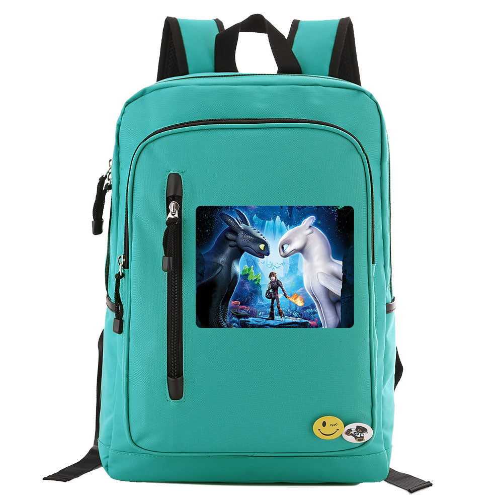 How to Train Your Dragon Canvas Travel Backpack School Bag Water Proof