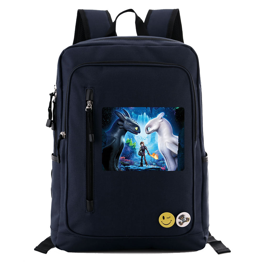 How to Train Your Dragon Canvas Travel Backpack School Bag Water Proof