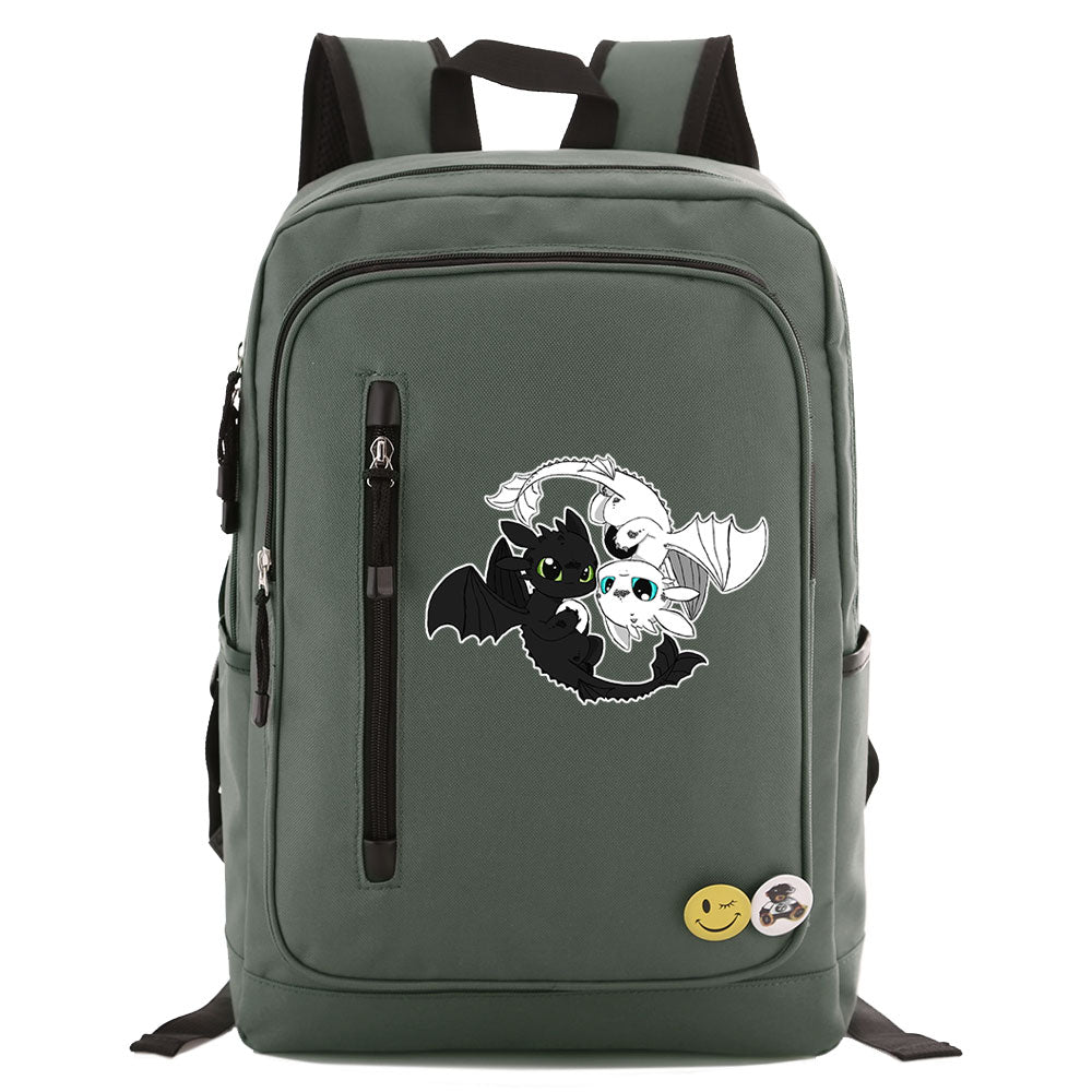 How to Train Your Dragon Canvas Travel Backpack School Bag Water Proof