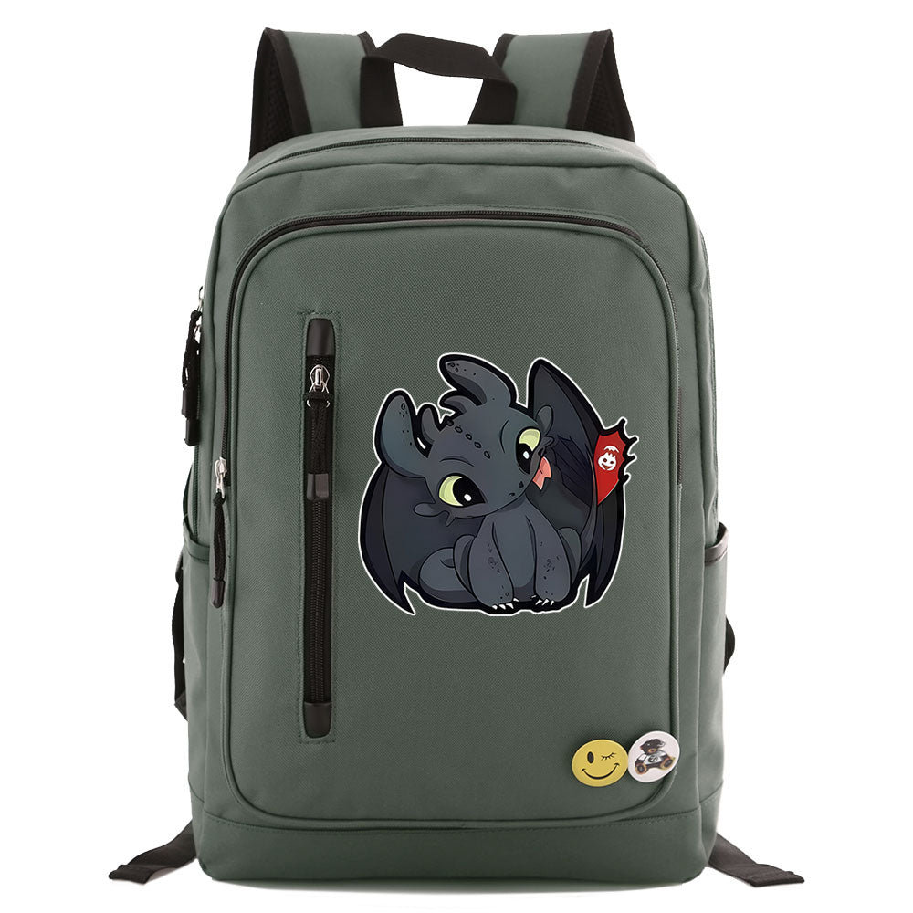 How to Train Your Dragon Canvas Travel Backpack School Bag Water Proof