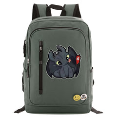 How to Train Your Dragon Canvas Travel Backpack School Bag Water Proof