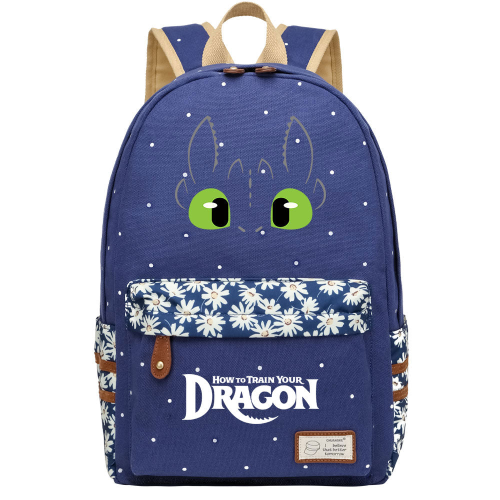 How to Train Your Dragon Fashion Canvas Travel Backpack School Bag