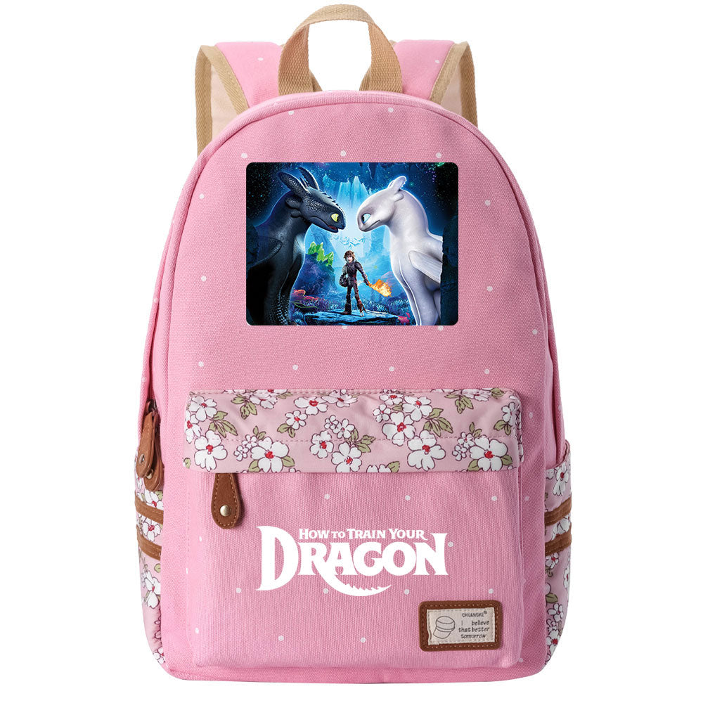 How to Train Your Dragon Fashion Canvas Travel Backpack School Bag