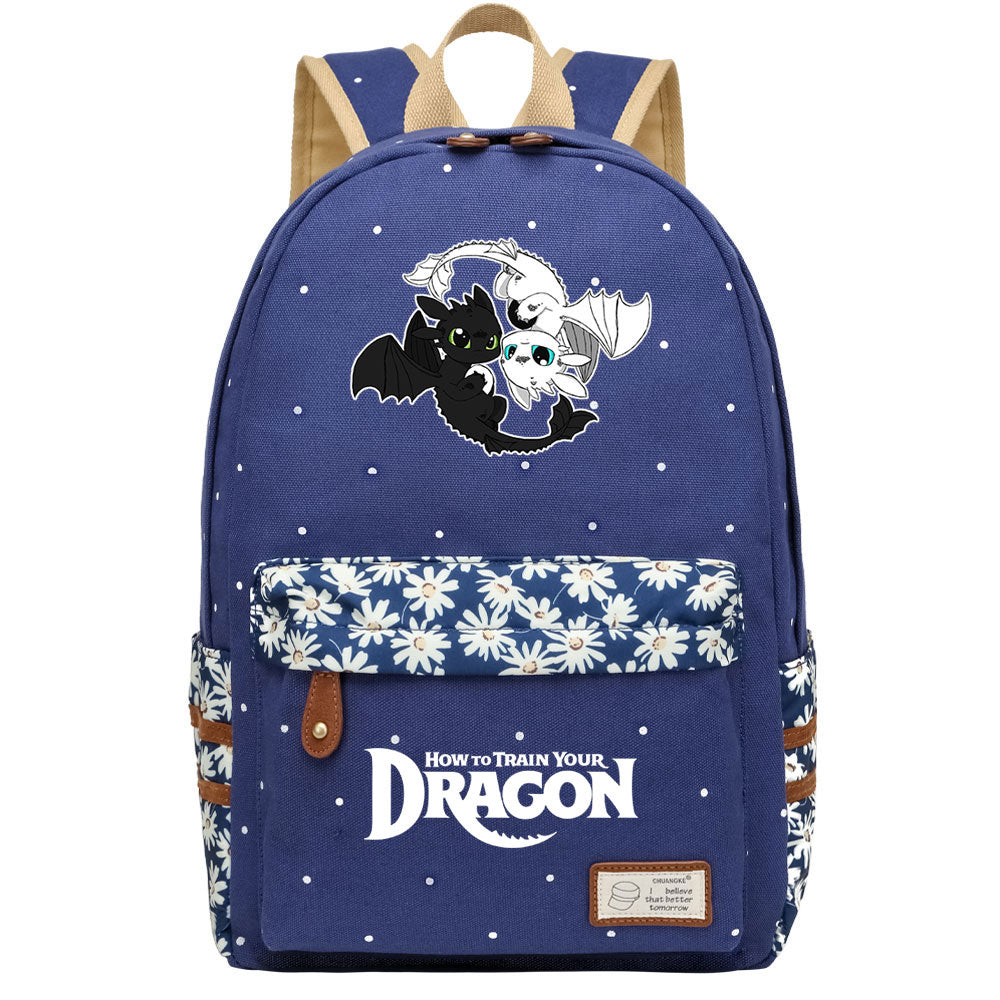 How to Train Your Dragon Fashion Canvas Travel Backpack School Bag