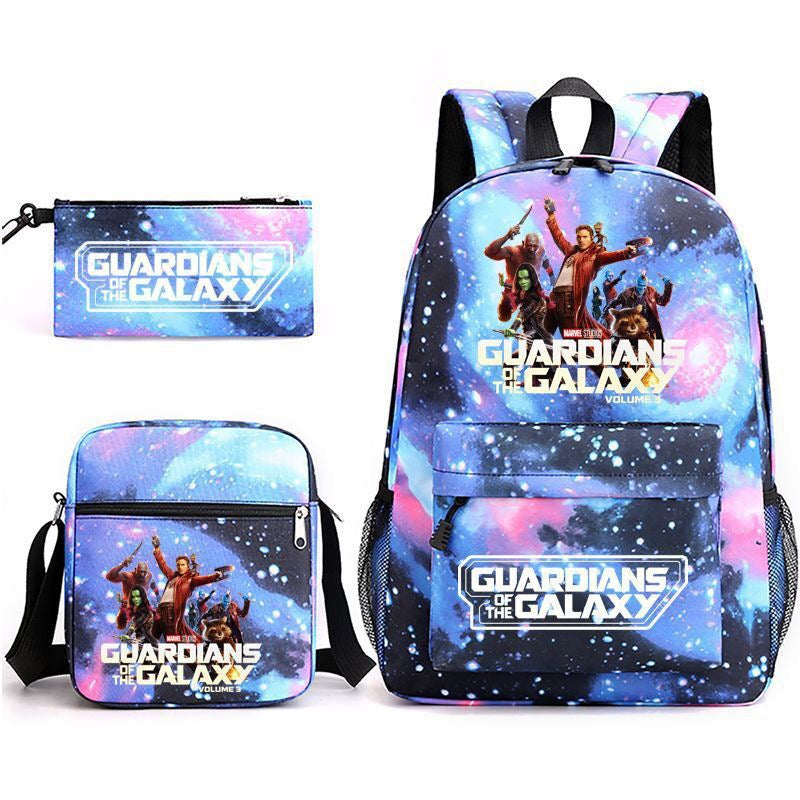 Guardians of the Galaxy SchoolBag Backpack Shoulder Bag Book Pencil Bags 3pcs Set