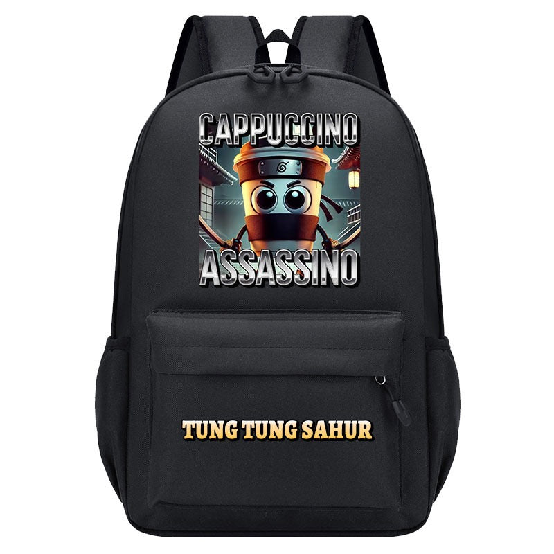 Italian Brainrot Backpack Schoolbag Unisex Bag for Primary School Middle School