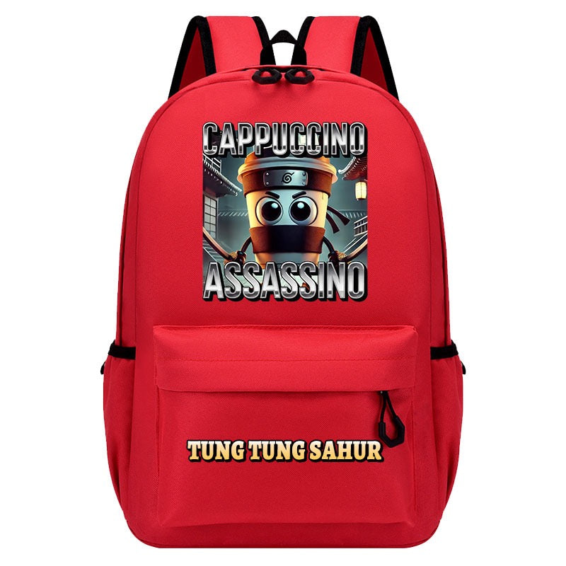 Italian Brainrot Backpack Schoolbag Unisex Bag for Primary School Middle School