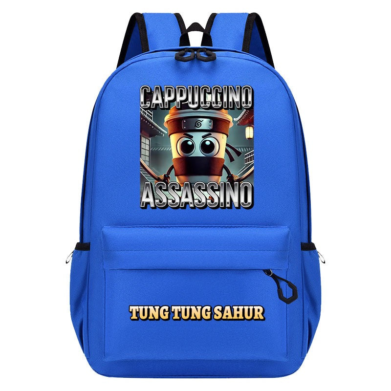 Italian Brainrot Backpack Schoolbag Unisex Bag for Primary School Middle School