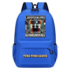 Italian Brainrot Backpack Schoolbag Unisex Bag for Primary School Middle School