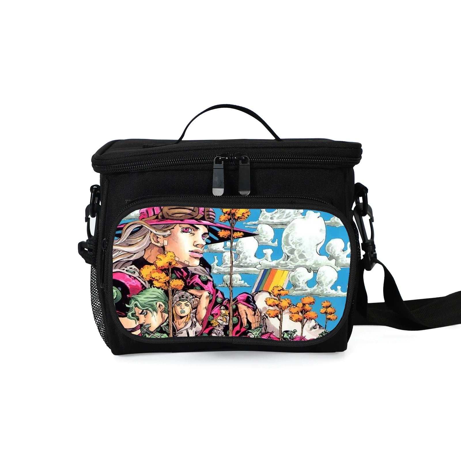 JoJo Bizarre Adventure Portable Lunch Box School Tote Storage Picnic Bag