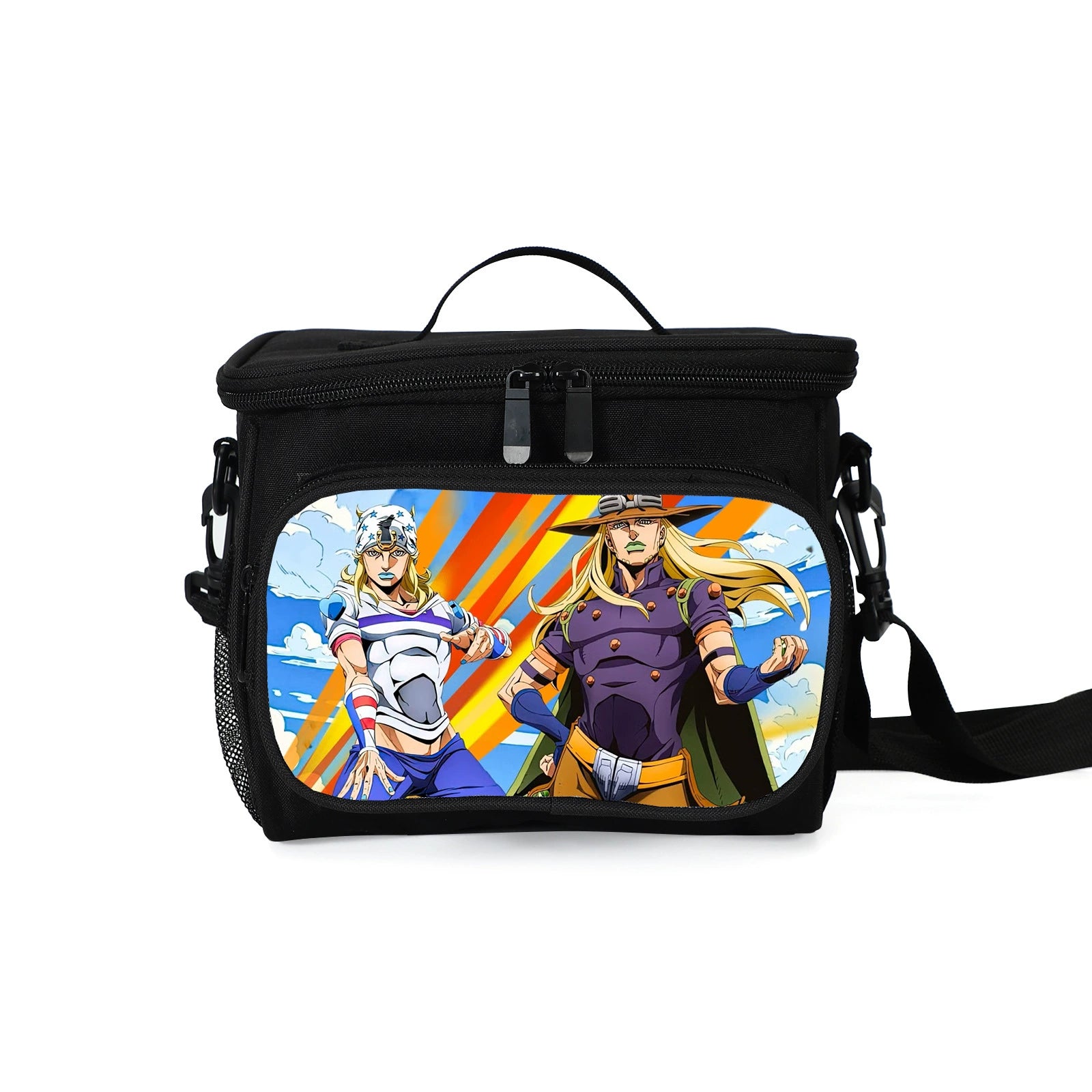 JoJo Bizarre Adventure Portable Lunch Box School Tote Storage Picnic Bag