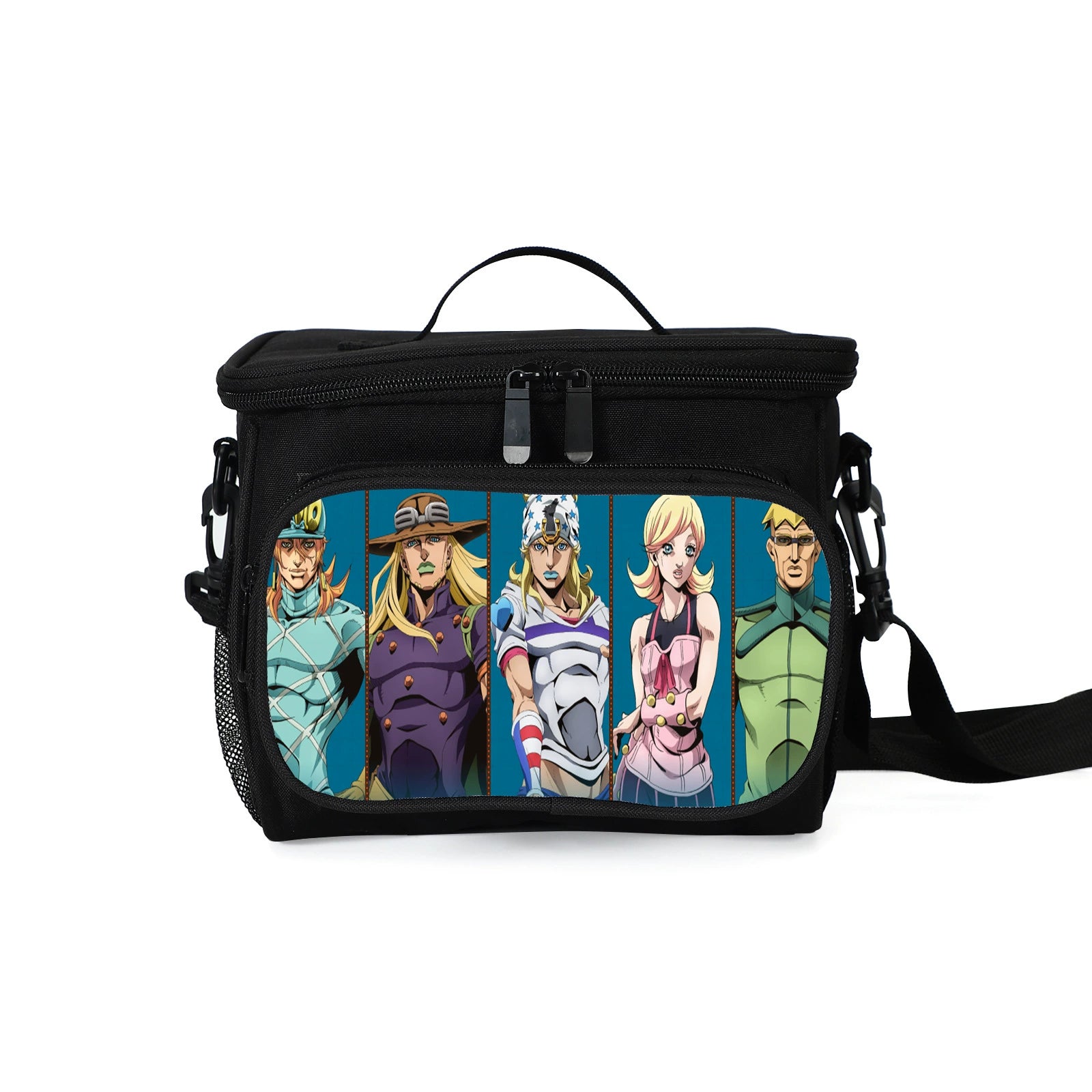 JoJo Bizarre Adventure Portable Lunch Box School Tote Storage Picnic Bag