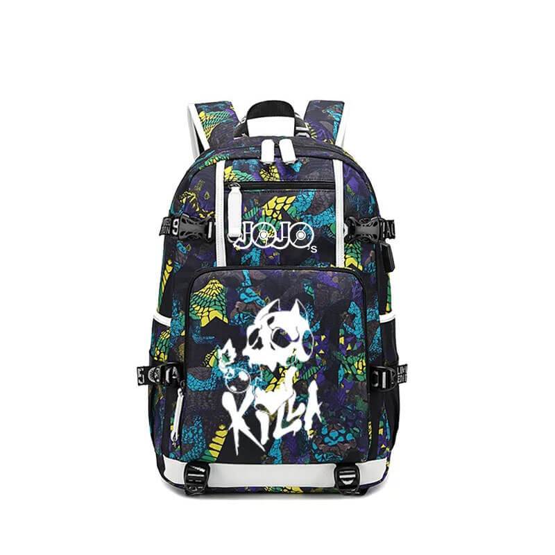 JoJo's Bizarre Adventure USB Charging Backpack School NoteBook Laptop Travel Bags