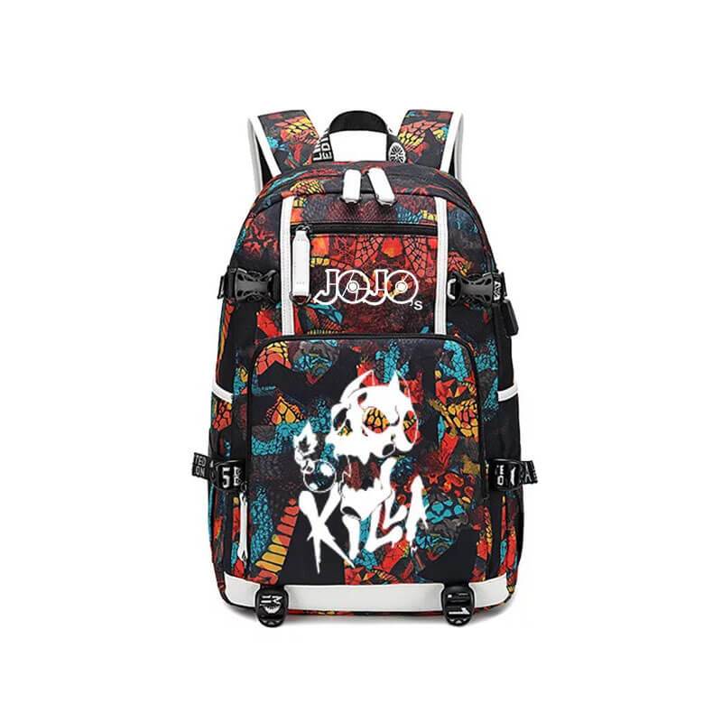 JoJo's Bizarre Adventure USB Charging Backpack School NoteBook Laptop Travel Bags