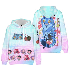KPop Demon Hunters Cosplay Hoodie Sweatshirt Unisex Zipper Jacket Coat for Kids Adults