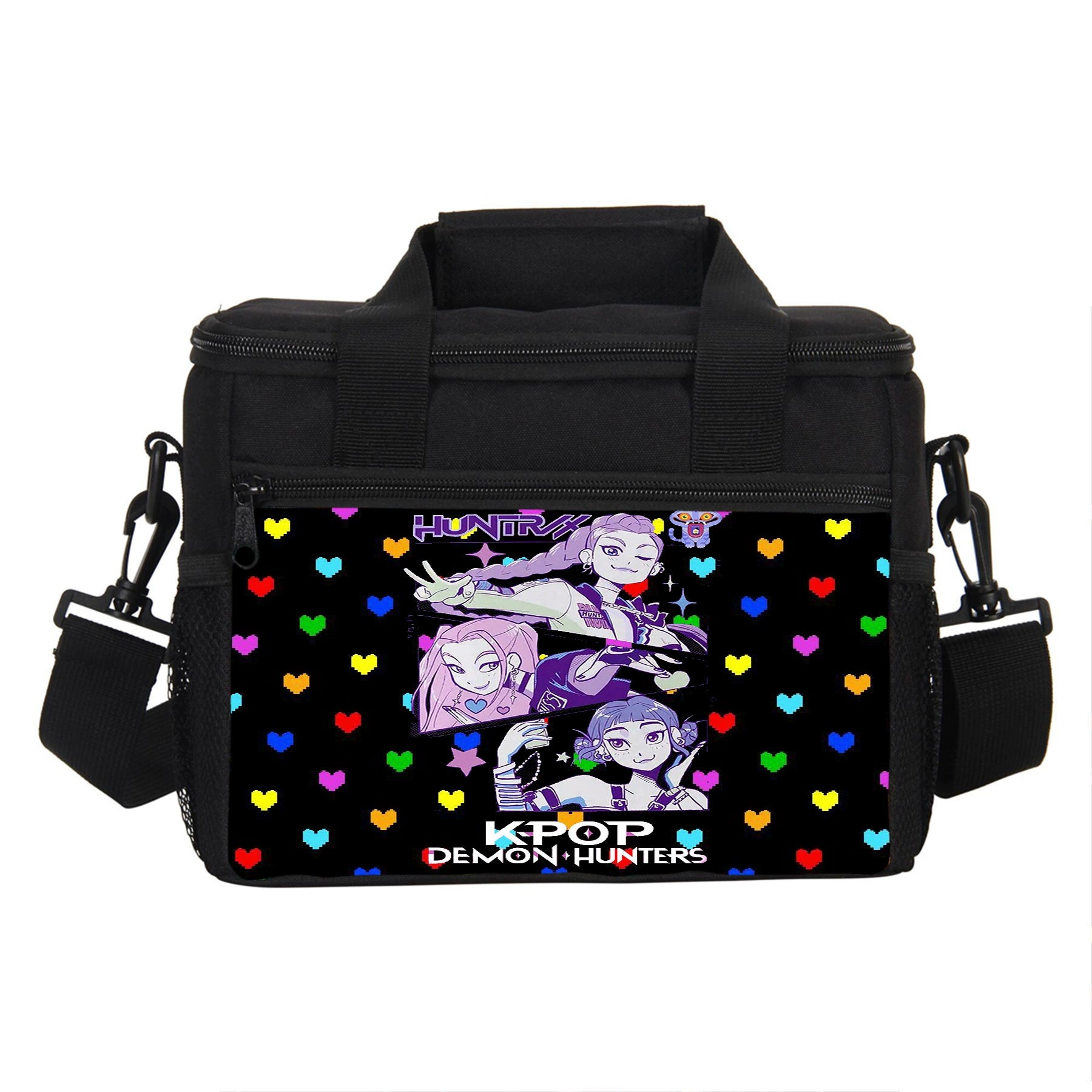 KPop Demon Hunters Portable Lunch Box School Tote Storage Picnic Bag