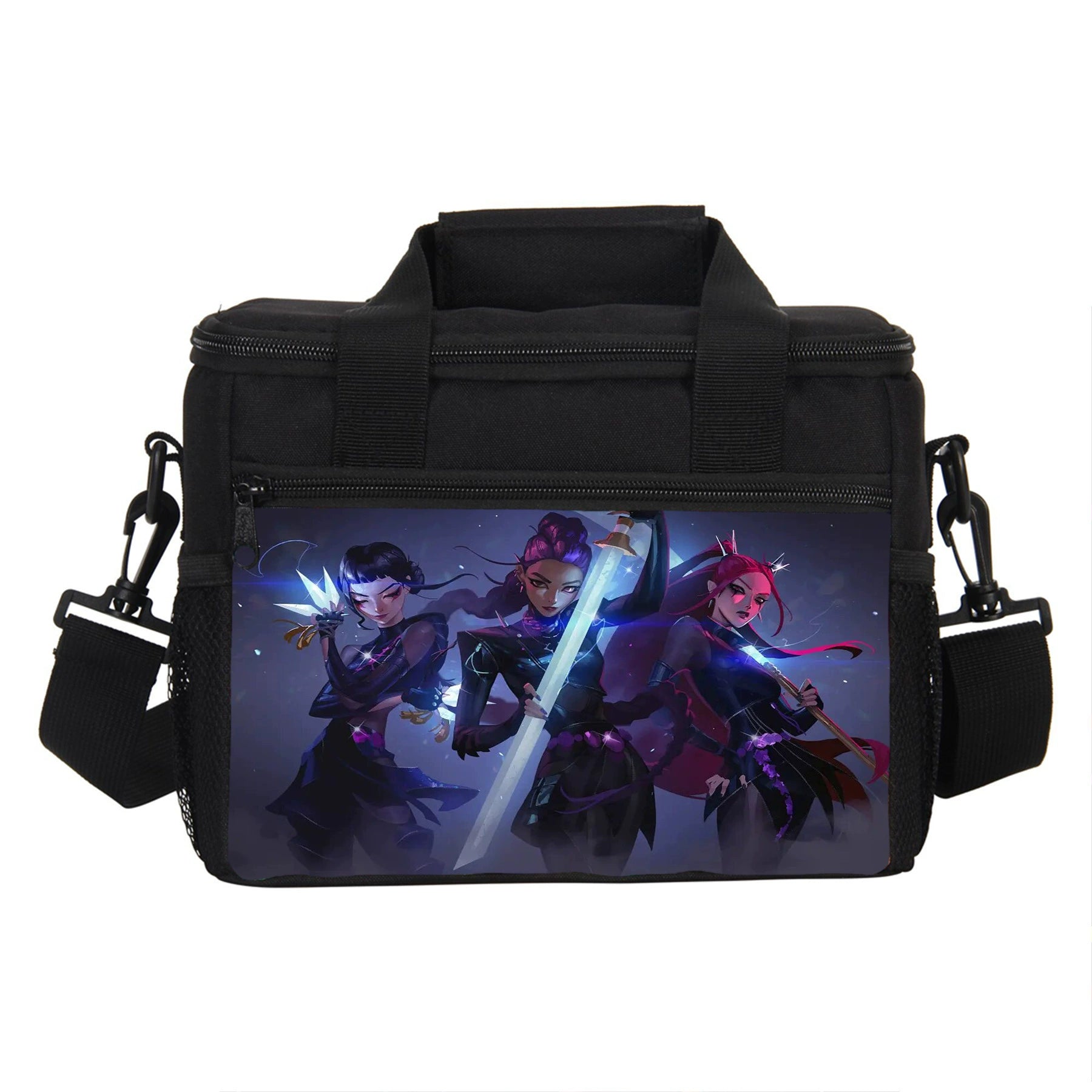 KPop Demon Hunters Portable Lunch Box School Tote Storage Picnic Bag