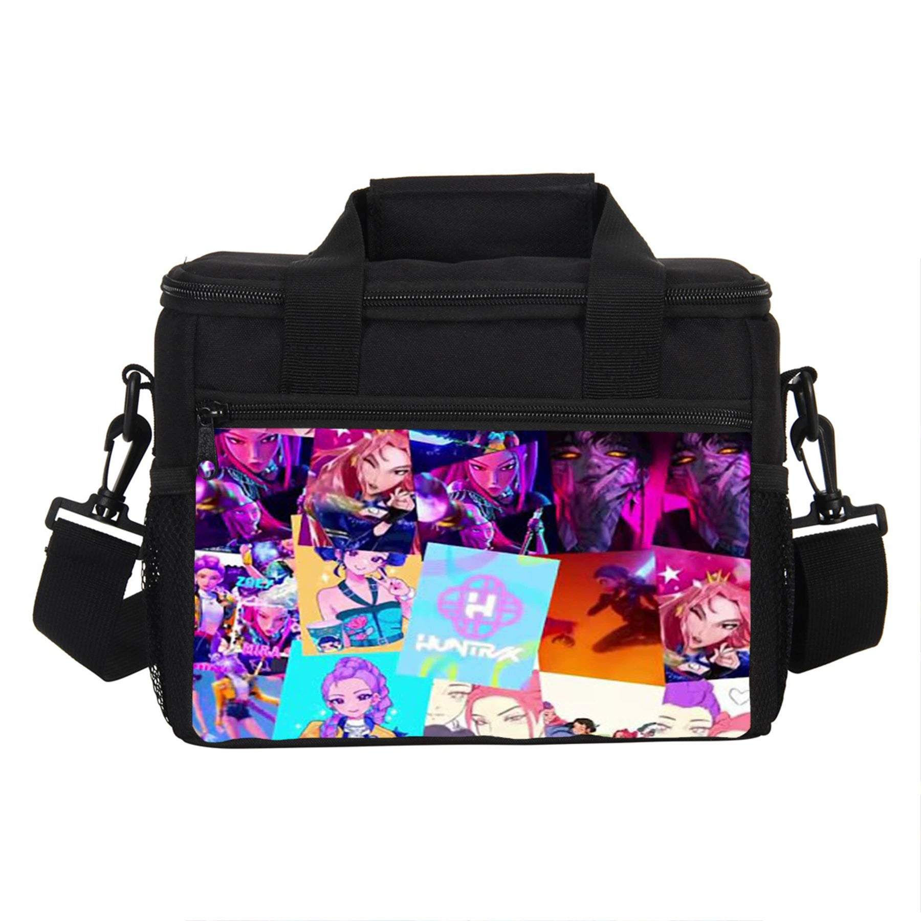 KPop Demon Hunters Portable Lunch Box School Tote Storage Picnic Bag