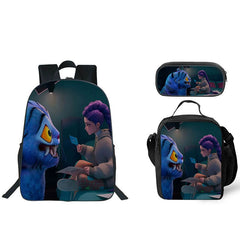 KPop Demon Hunters Schoolbag Backpack Lunch Bag Pencil Case 3pcs Set Gift for Kids Students