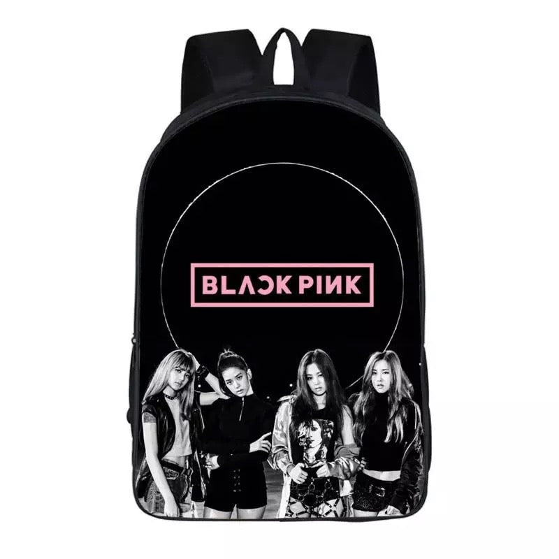 Kpop Blackpink Backpack School Sports Bag