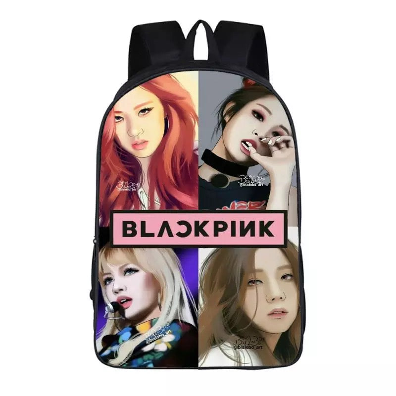 Kpop Blackpink Backpack School Sports Bag