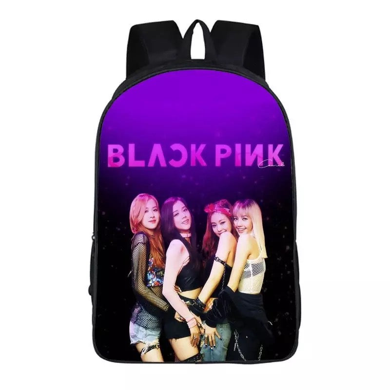 Kpop Blackpink Backpack School Sports Bag