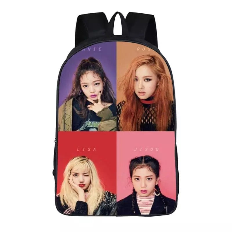 Kpop Blackpink Backpack School Sports Bag