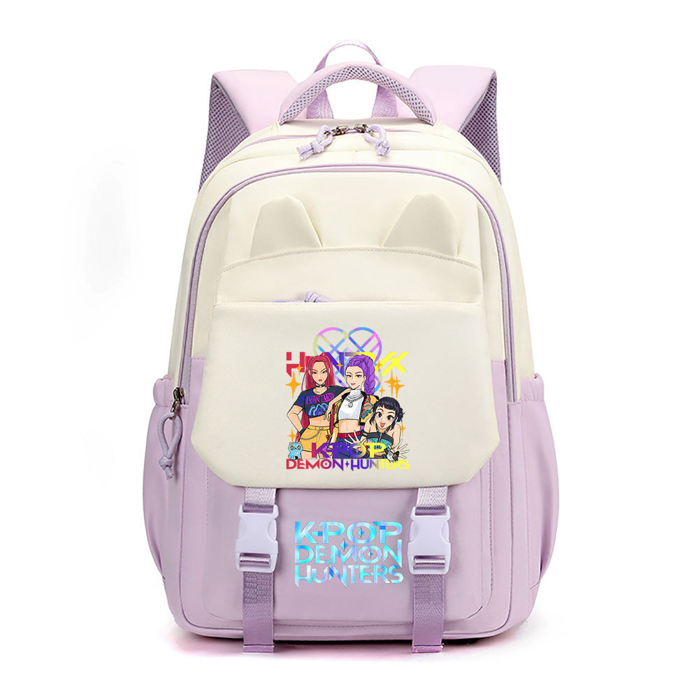 Kpop Demon Hunter Waterproof Backpacks Kids School Bags Teenagers Backpack