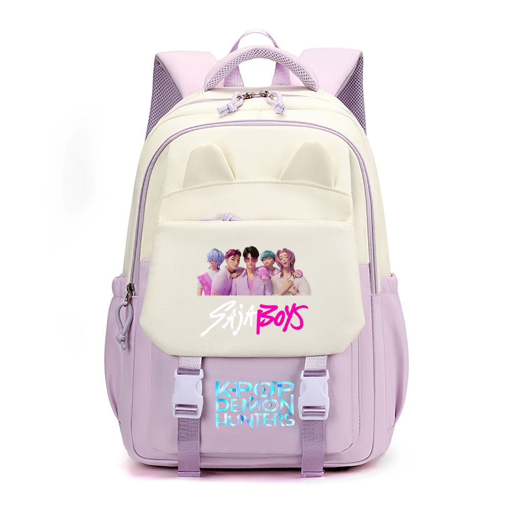 Kpop Demon Hunter Waterproof Backpacks Kids School Bags Teenagers Backpack