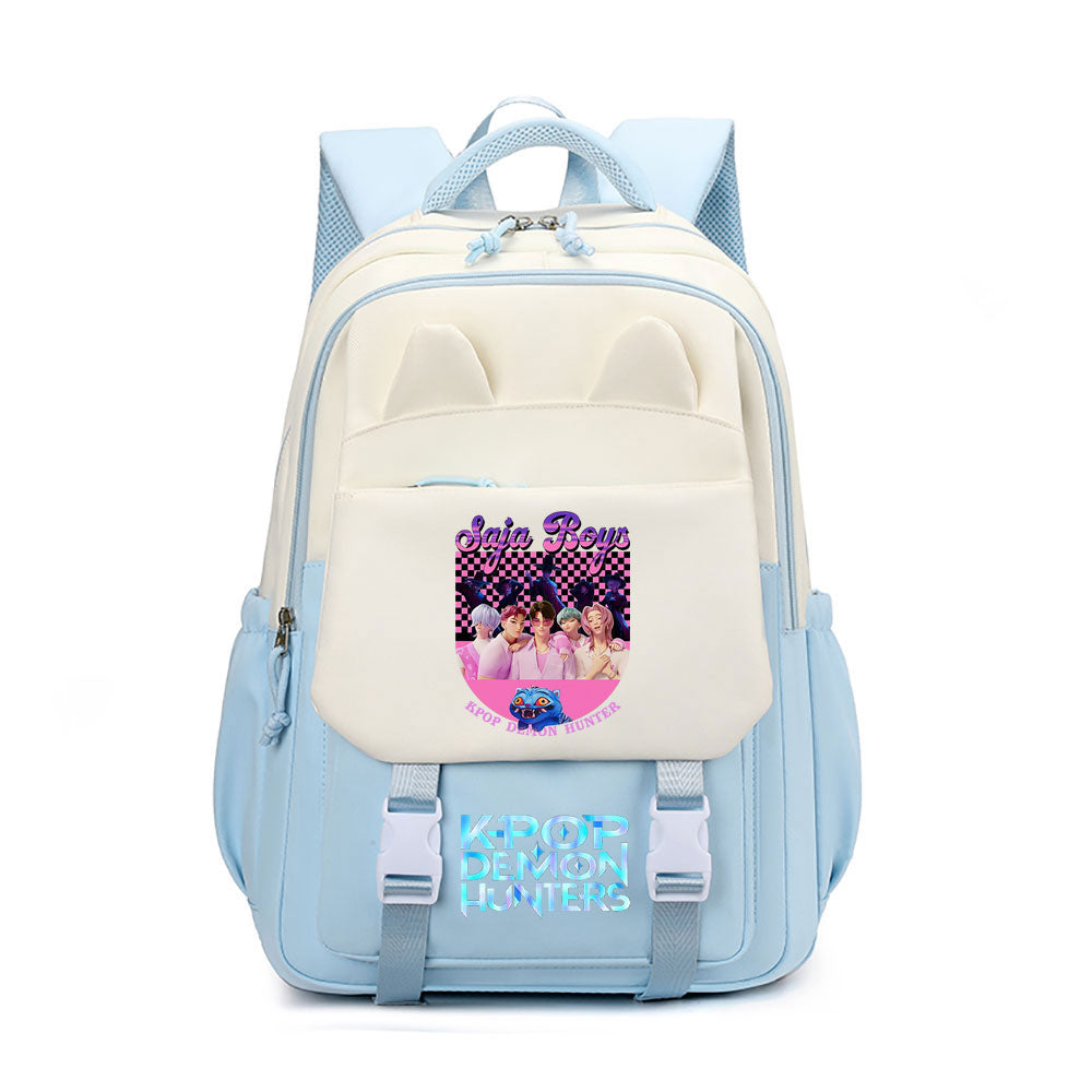 Kpop Demon Hunter Waterproof Backpacks Kids School Bags Teenagers Backpack