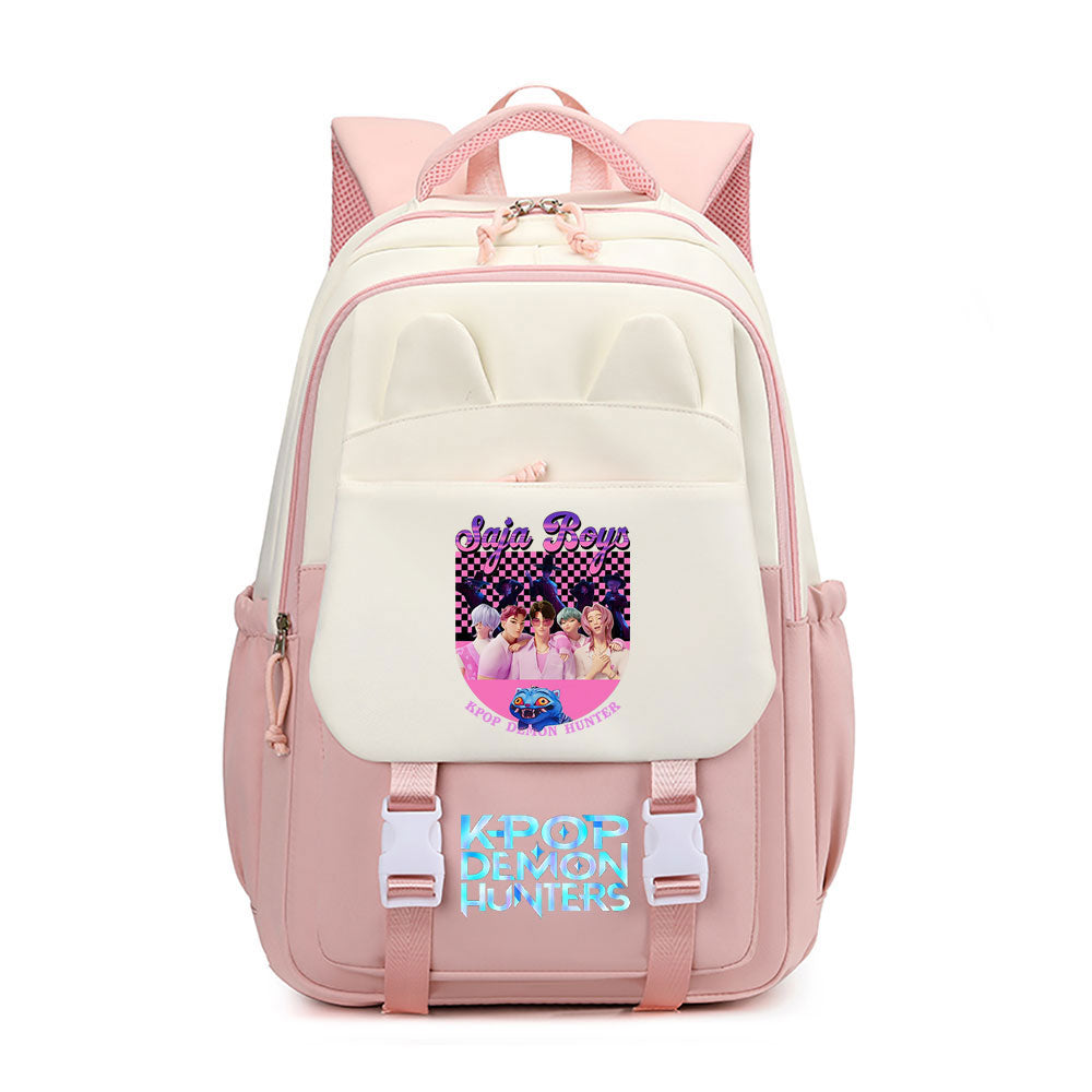 Kpop Demon Hunter Waterproof Backpacks Kids School Bags Teenagers Backpack