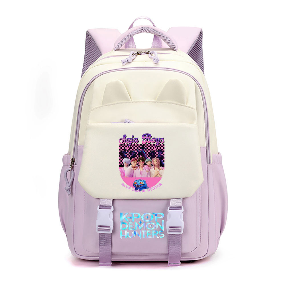 Kpop Demon Hunter Waterproof Backpacks Kids School Bags Teenagers Backpack