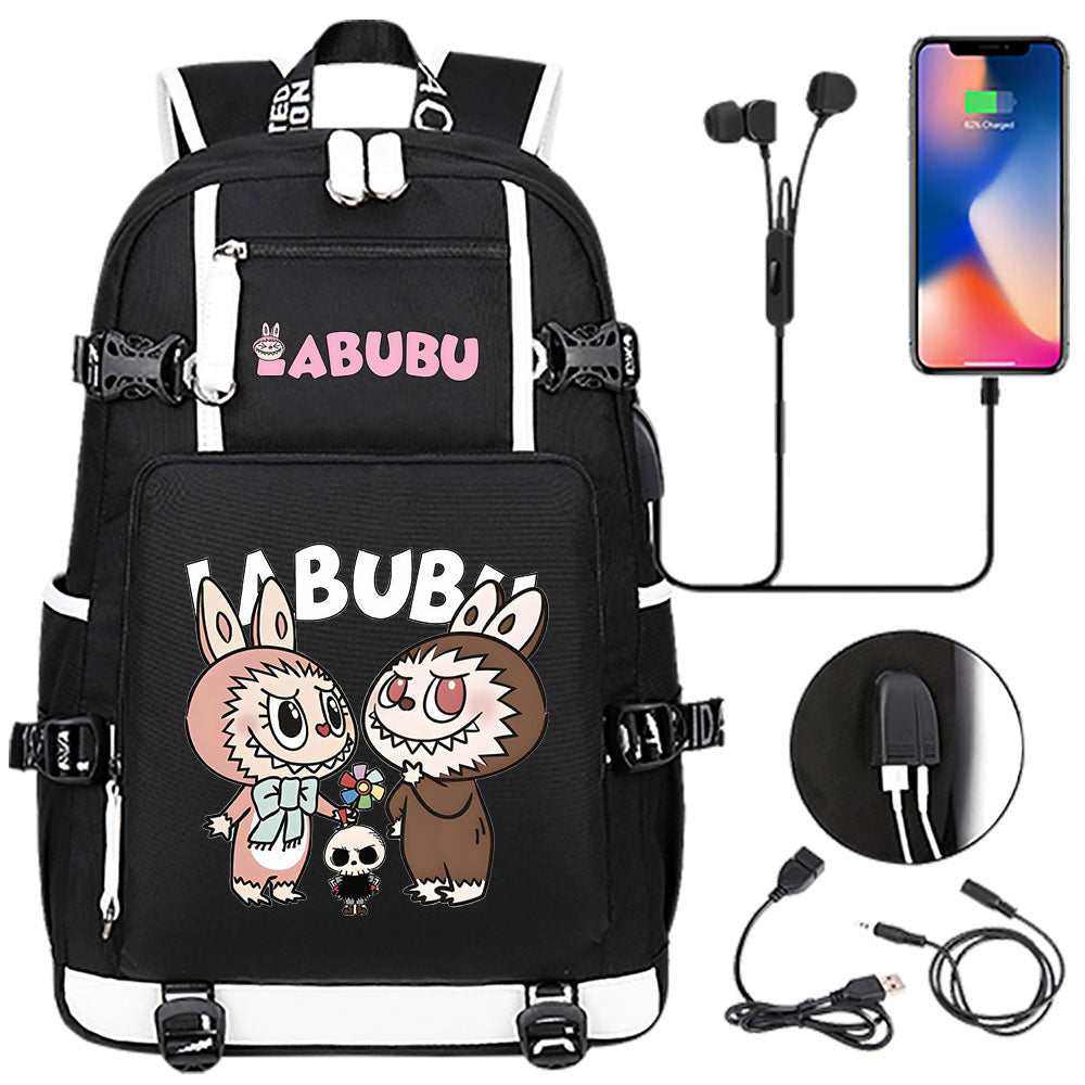 La BuBu USB Charging Backpack School NoteBook Laptop Travel Bags