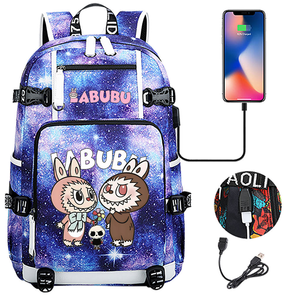 La BuBu USB Charging Backpack School NoteBook Laptop Travel Bags