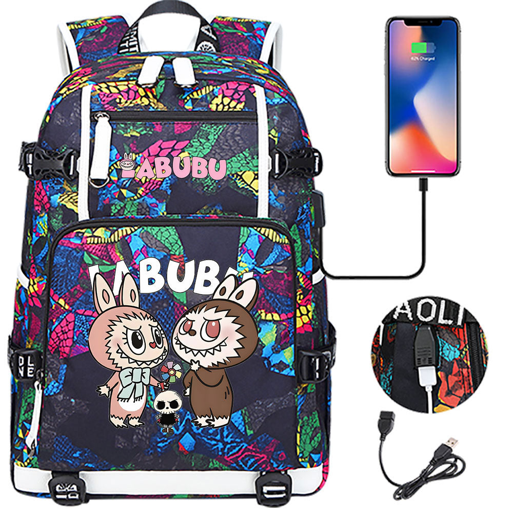 La BuBu USB Charging Backpack School NoteBook Laptop Travel Bags