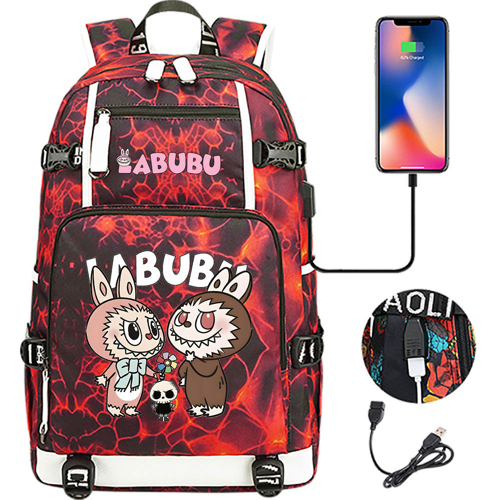 La BuBu USB Charging Backpack School NoteBook Laptop Travel Bags
