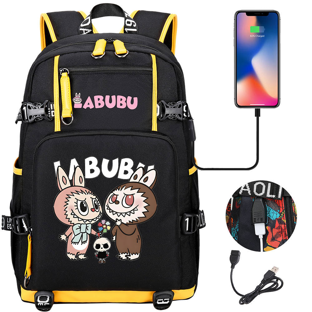 La BuBu USB Charging Backpack School NoteBook Laptop Travel Bags