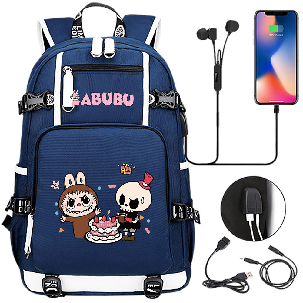La BuBu USB Charging Backpack School NoteBook Laptop Travel Bags